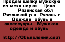Продам шапку мужскую из меха норки  › Цена ­ 5 000 - Рязанская обл., Рязанский р-н, Рязань г. Одежда, обувь и аксессуары » Мужская одежда и обувь   